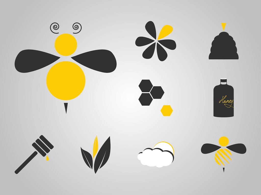 1024x767 Bee Icons Vector Art Amp Graphics