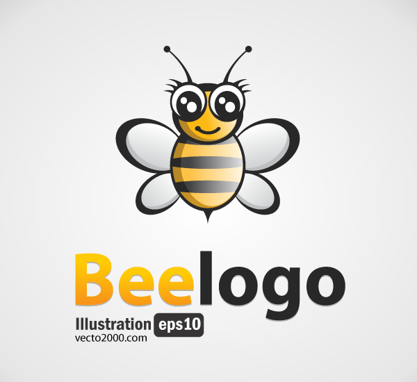 600x550 Bee Logo Free Vector 123freevectors