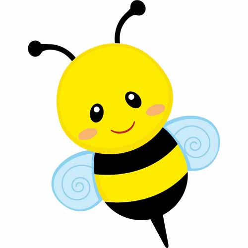 500x500 Cute Small Bee Vector Myvect