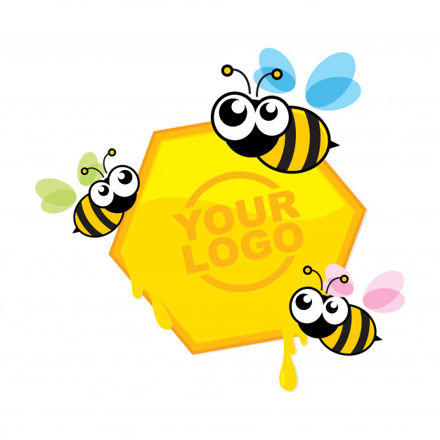 626x626 Honey Bee Vector Logo Vector Premium Download