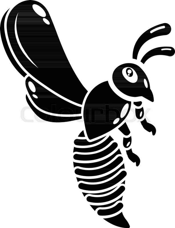 614x800 Bee Icon. Simple Illustration Of Bee Vector Icon For Web Stock