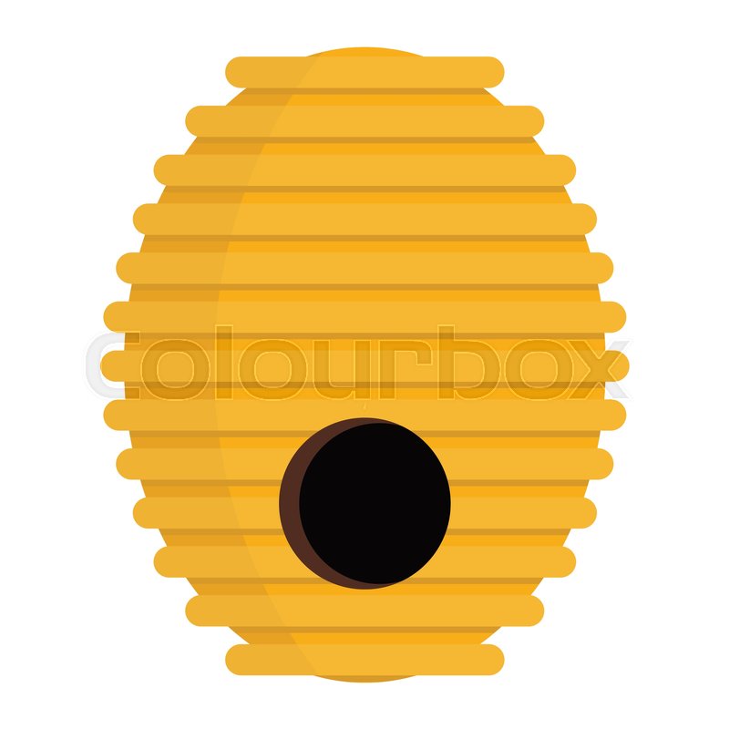 800x800 Beehive Icon In Flat Style Vector Illustration For Design And Web
