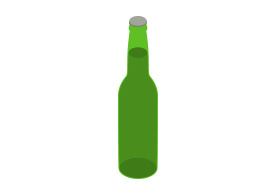 275x195 Isometric Vector Beer Bottle