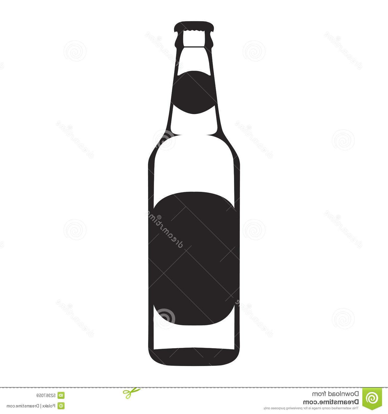 1300x1390 Best Beer Bottle Vector Silhouette Design Free Vector Art