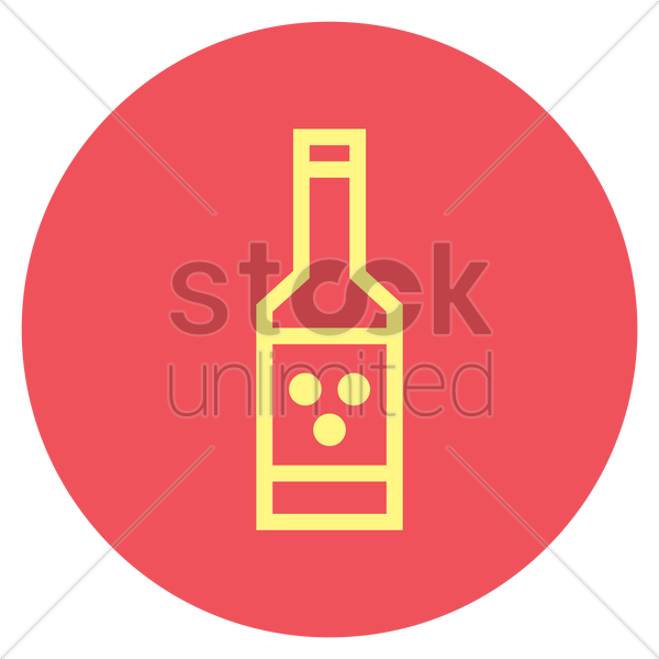 600x600 Free Beer Bottle Vector Image