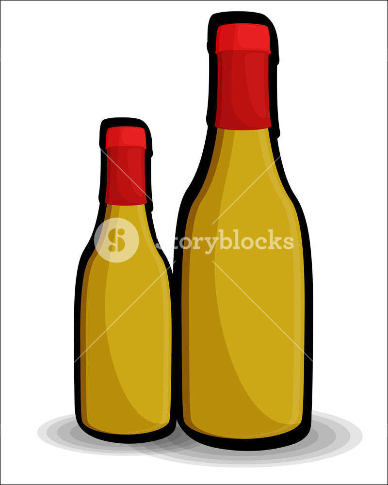 800x1000 Retro Beer Bottles Vector Designs Royalty Free Stock Image