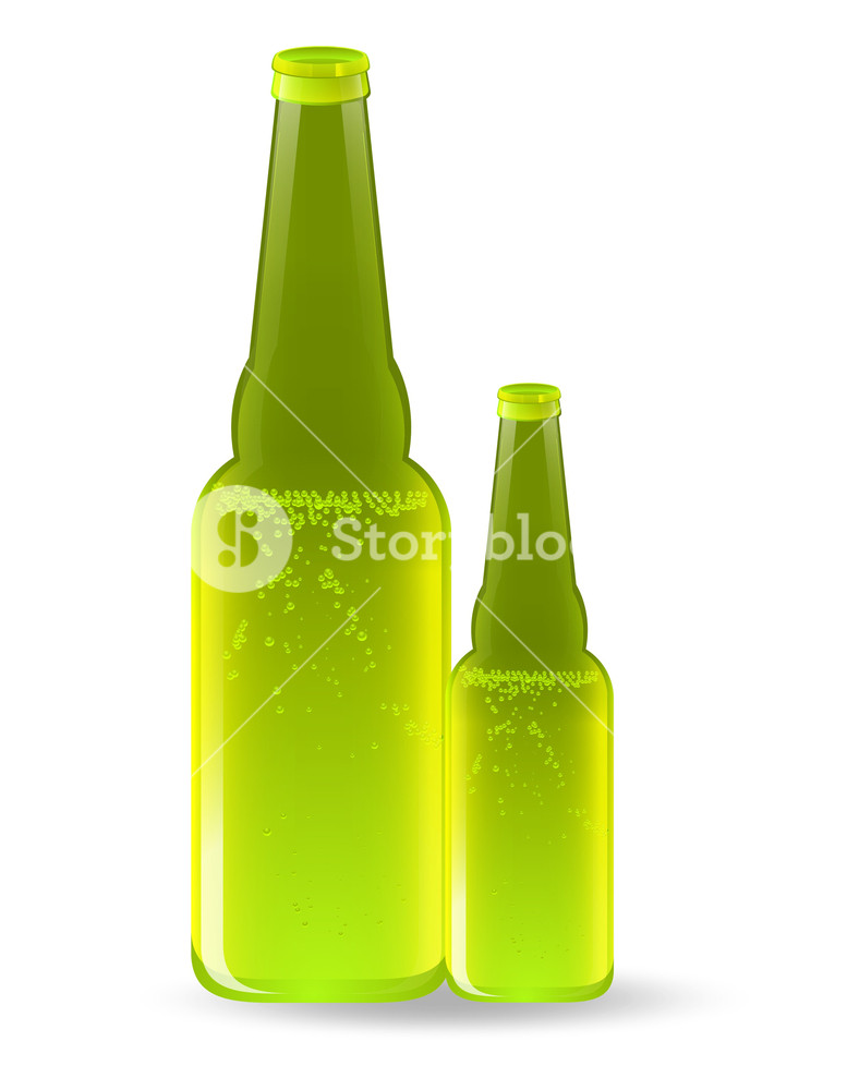 777x1000 Beer Bottles Vector Drinks Royalty Free Stock Image