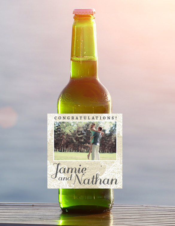 585x756 Beer Label Template