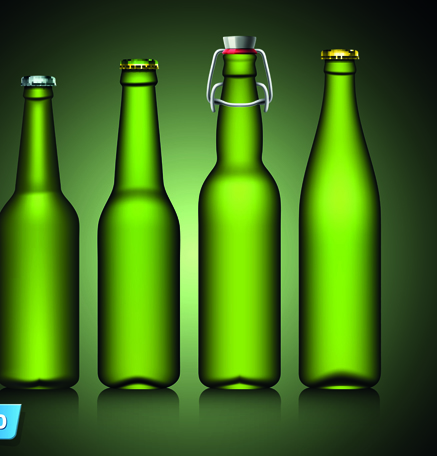 437x456 Different Beer Bottle Design Elements Vector 03 Free Download