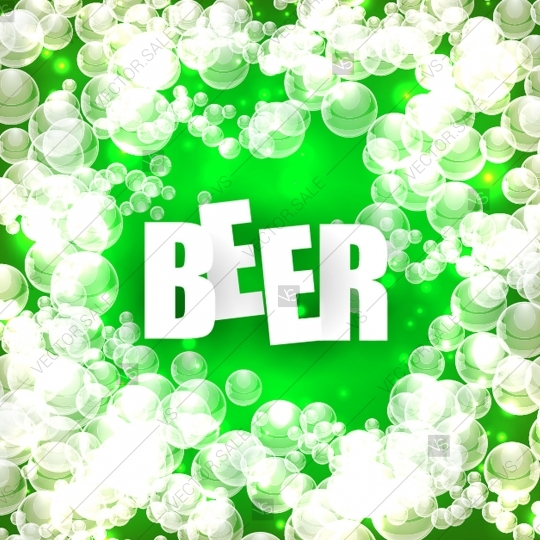 540x540 Beer Bubbles Background Poster