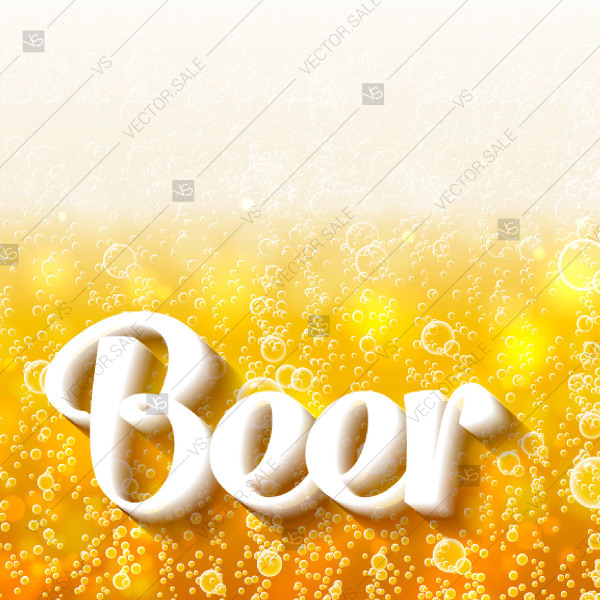600x600 Beer Bubbles Background Poster Custom Invitation