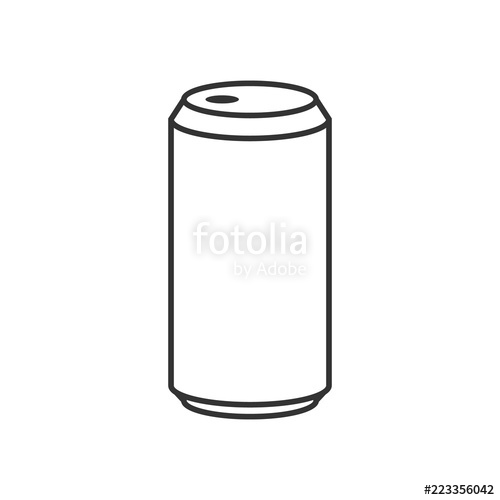 500x500 Beer Can Outline Icon Stock Image And Royalty Free Vector Files