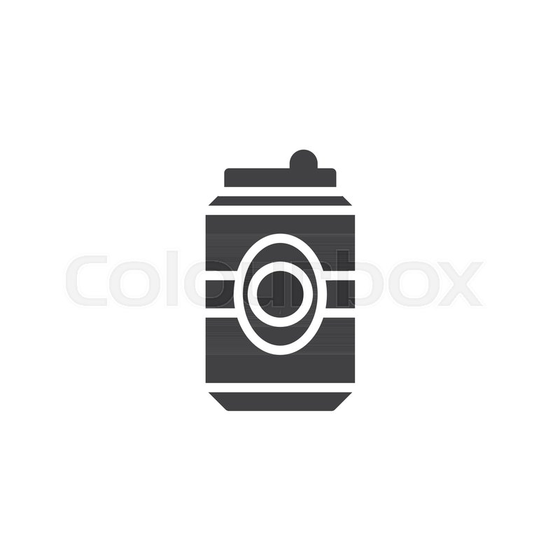 800x800 Beer Can Vector Icon. Filled Flat Sign For Mobile Concept And Web