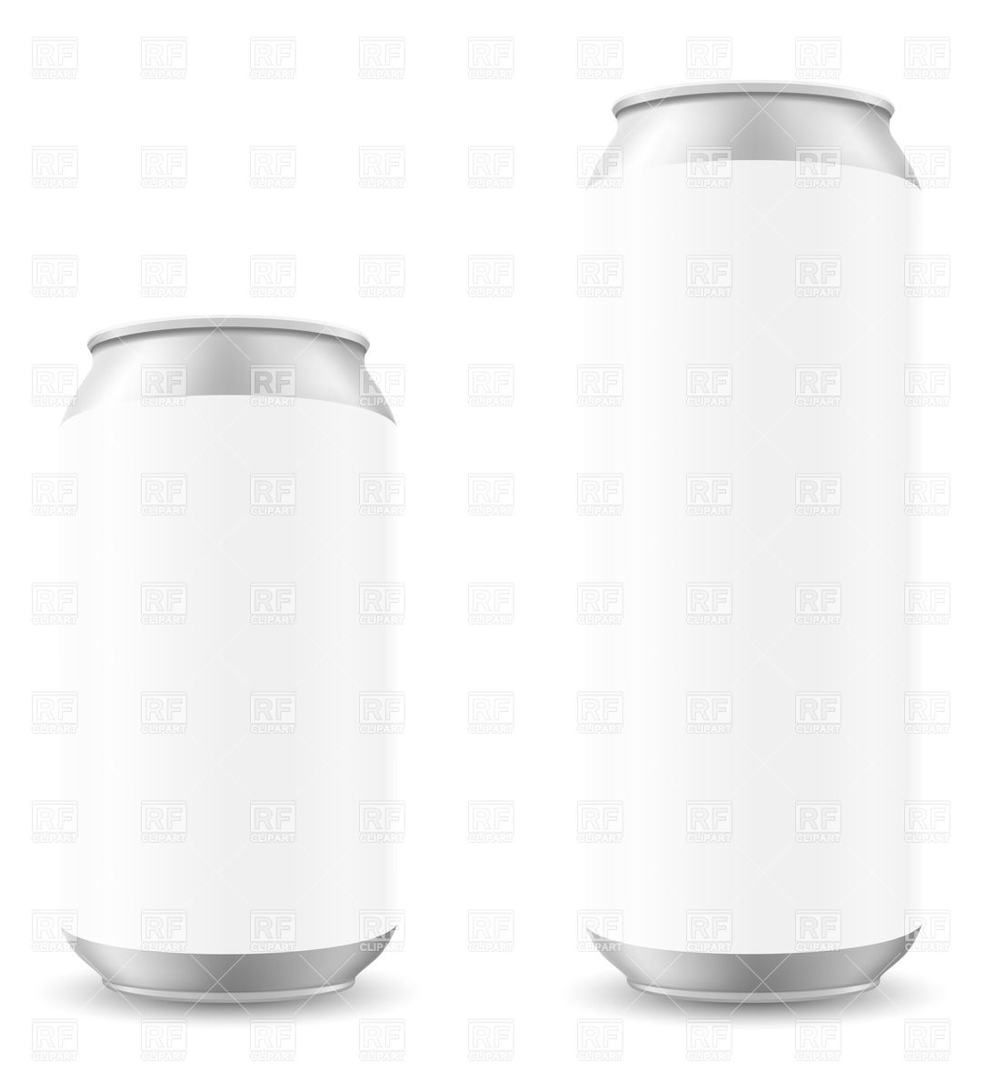 1086x1200 Blank Template Of White Can Of Beer Vector Image Vector Artwork