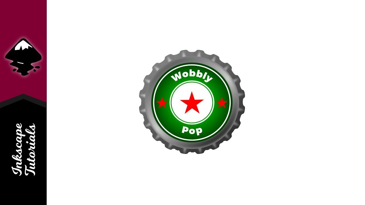 1280x720 Inkscape Tutorial Vector Bottle Cap Beer Logo (Episode
