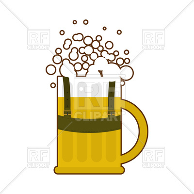 400x400 Mug Of Beer With Foam Vector Image Vector Artwork Of Food And