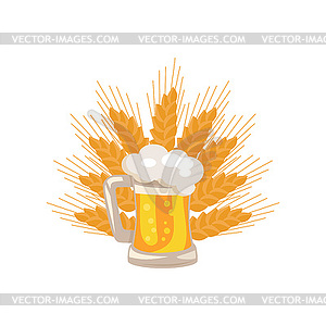 300x300 Traditional Glass Of Beer With White Foam