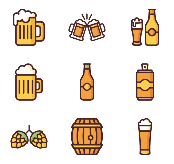 600x564 Beer Mug Icons