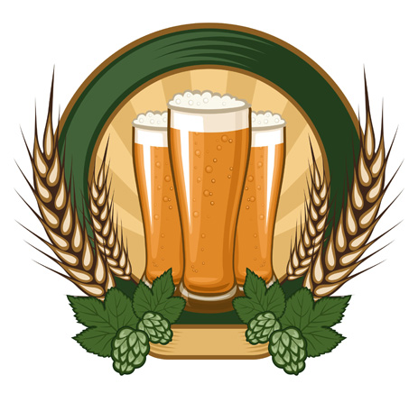 463x436 Drink Beer And Other Vector Free Vector 4vector