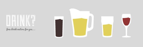 600x200 Free Drink Vectors