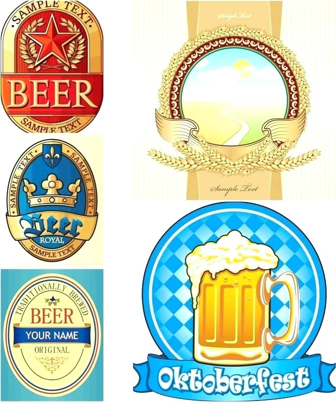 669x800 Retro Beer Labels Vectors Set Label Template Free Download