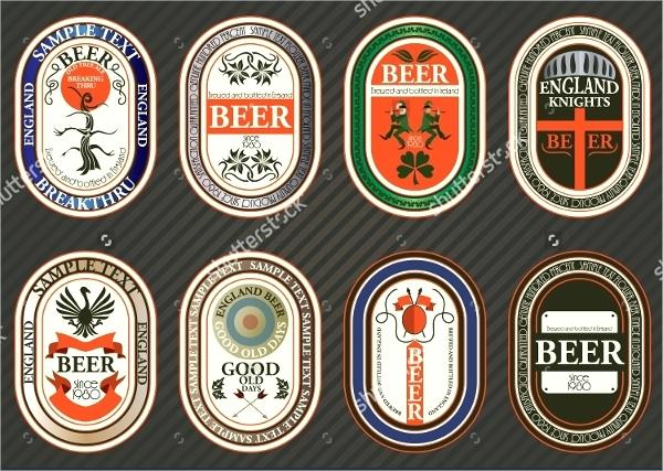 600x427 Vector Set Of Beer Label Templates Vintage Logo Template