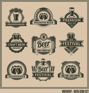 352x368 Vintage Beer Label Free Vector Download (14,243 Free Vector) For