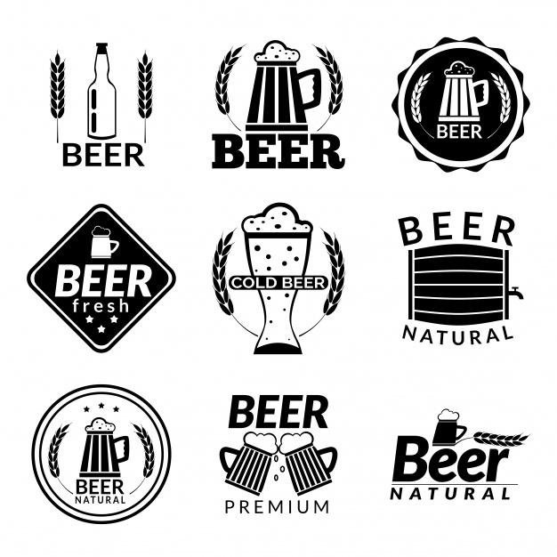 626x626 Beer Logo Templates Collectio Vector Free Download