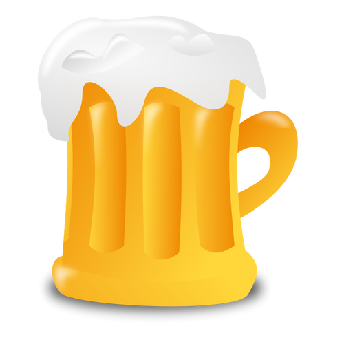 500x500 Beer Mug Vector Illustration Public Domain Vectors