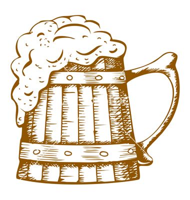 380x400 Wooden Beer Mug Vector By Pazhyna
