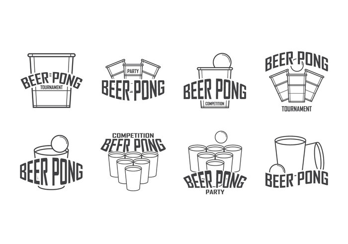 700x490 Free Vector Free Beer Pong Logo Vector