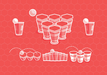352x247 Beer Pong Cup And Ball Logo Free Vector Download 396417 Cannypic