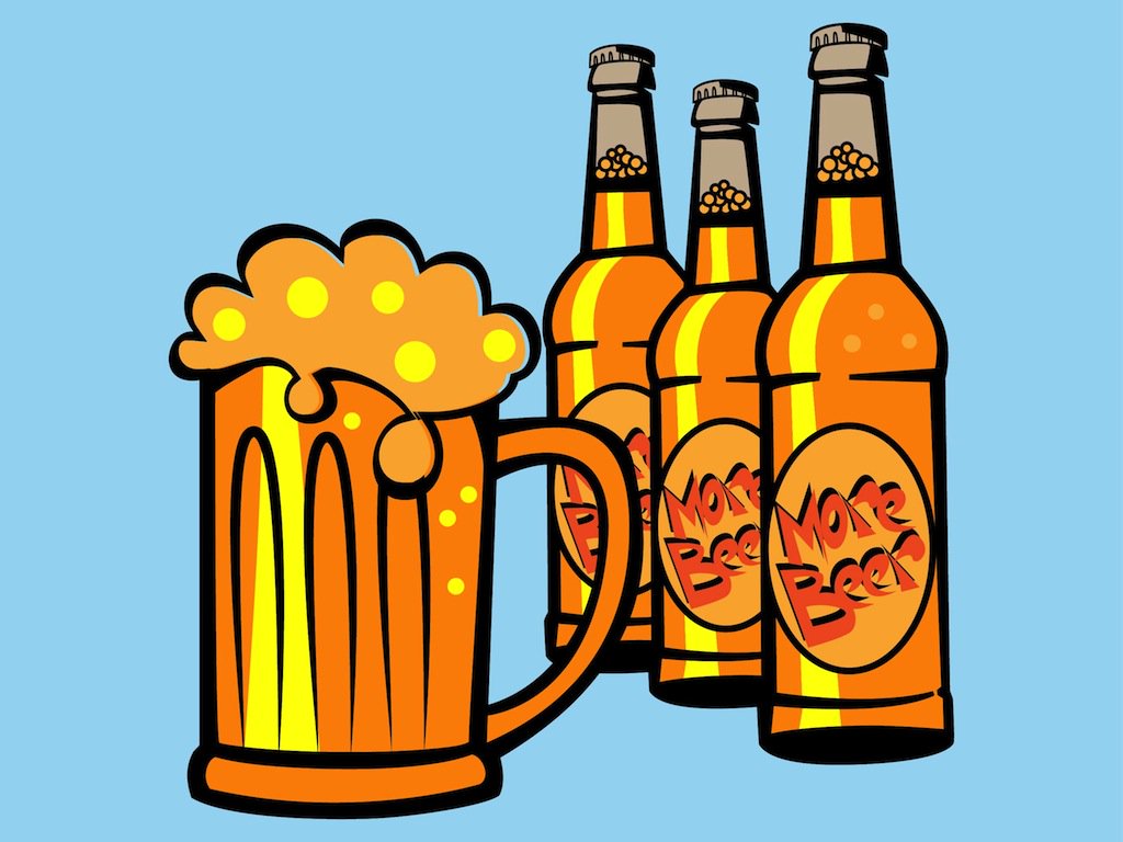 1024x768 Drinking Beer Vector Art Amp Graphics