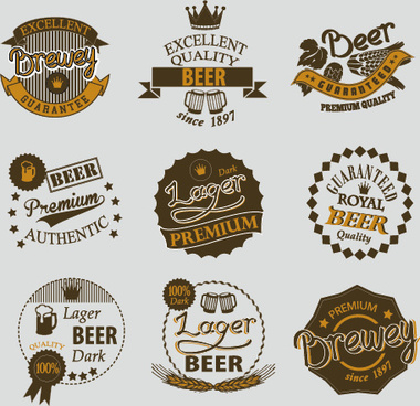 380x368 Beer Label Vector Free Vector Download (8,591 Free Vector) For
