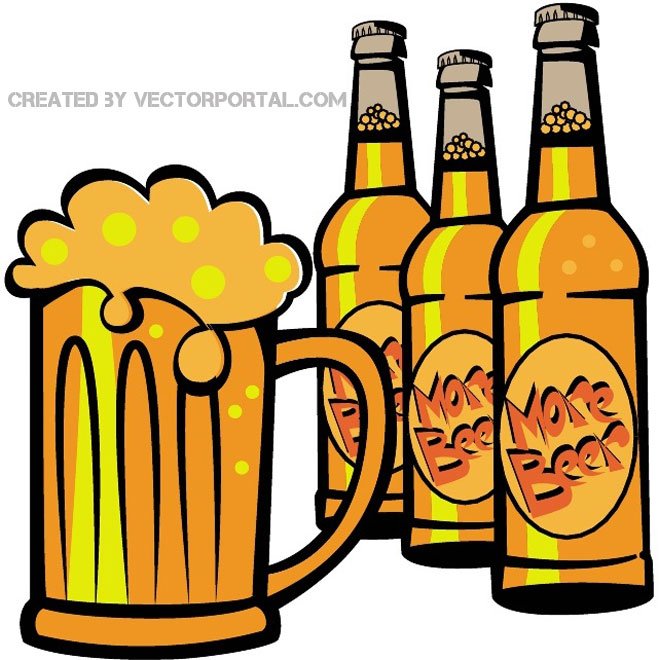 660x660 Free Bottles Of Beer Vector Image.eps Psd Files, Vectors