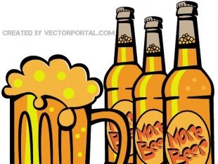 310x233 Bottles Of Beer Vector Image Free Vectors Ui Download