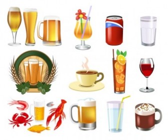 336x280 Drink Beer Vector And Food Elements