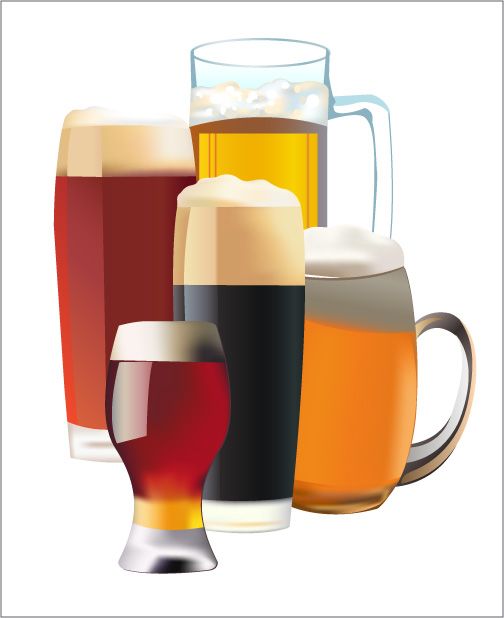 504x618 Free Vector Wine And Beer Vector Graphic Available For Free