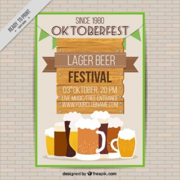 350x350 Ai] Brochure With Different Types Of Beers Vector Free Download