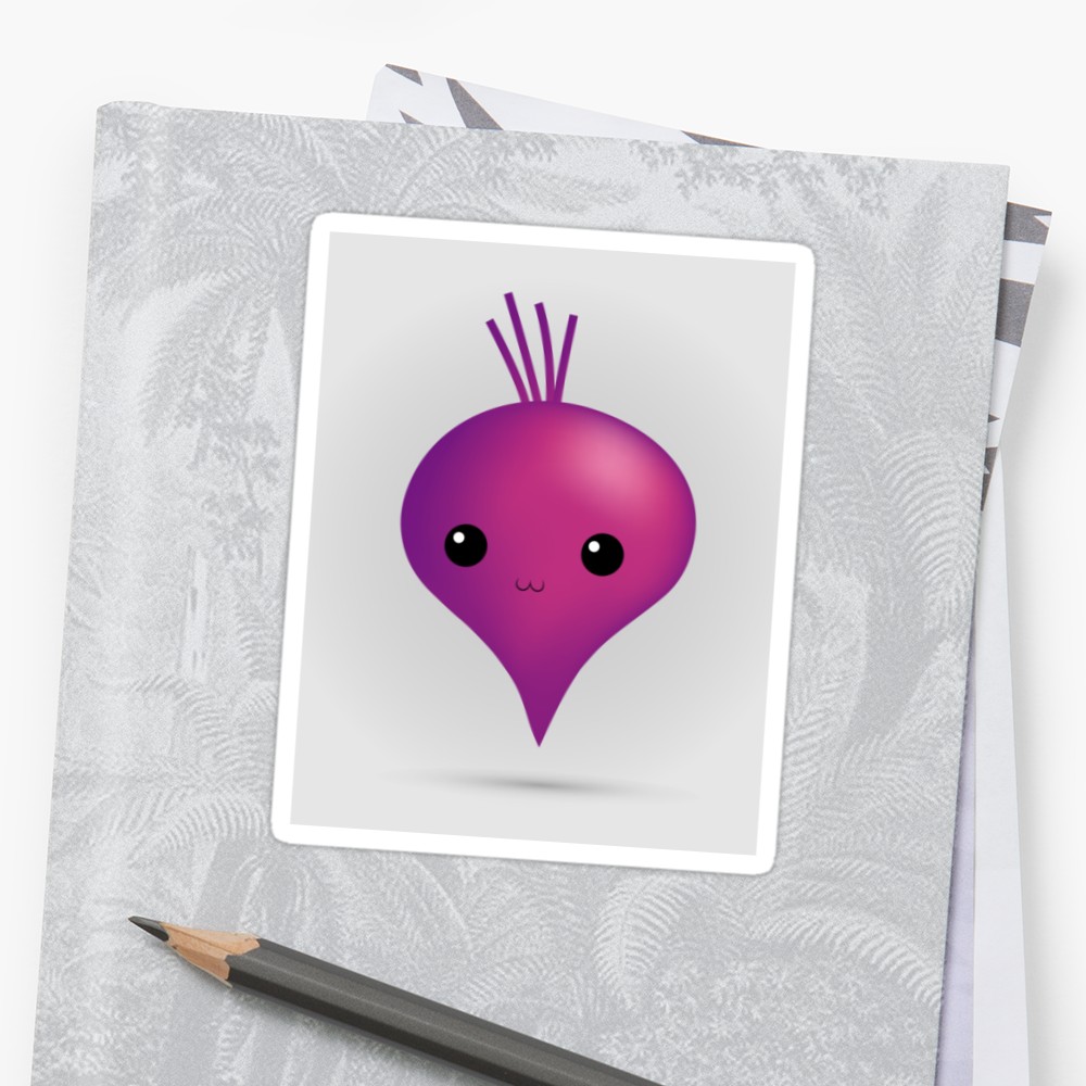 1000x1000 Happy Smiling Cute Beet.vector Flat Cartoon Character Illustration