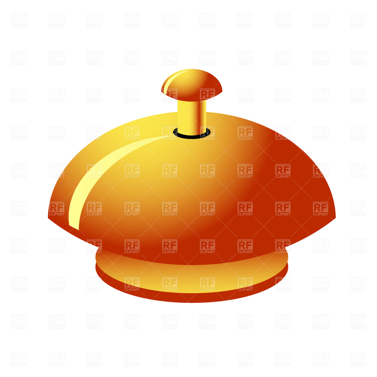 1200x1200 Reception Service Bell Vector Image Vector Artwork Of Objects