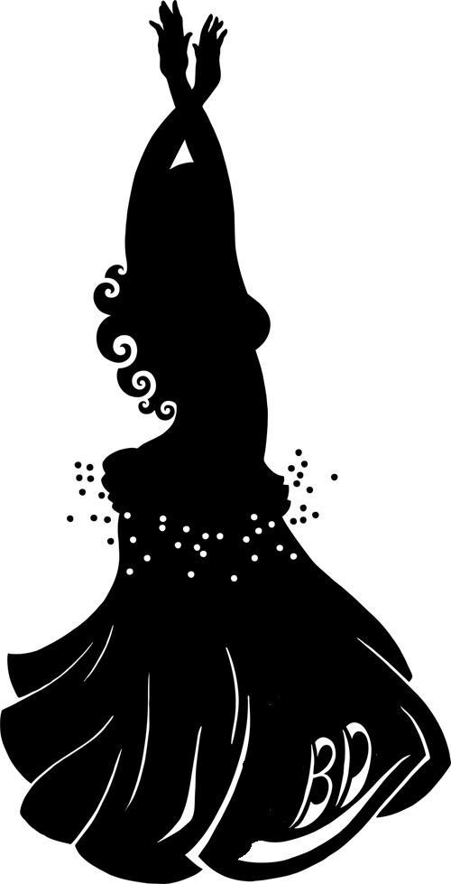 500x979 Bellydance Clipart