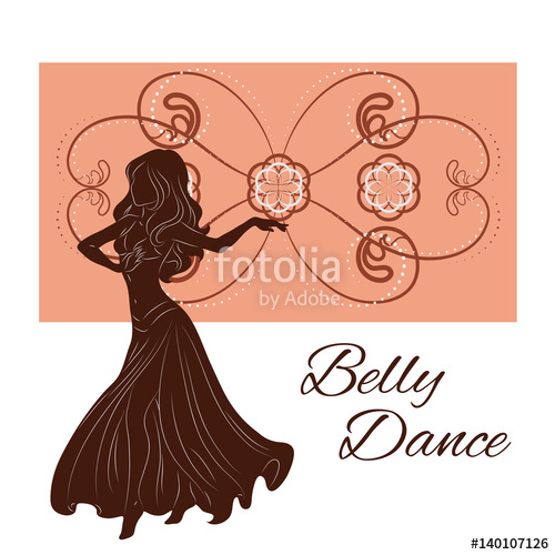 500x500 Silhouette Of A Woman Dancing Belly Dance Stock Image And Royalty