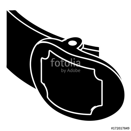 500x500 Metal Belt Buckle Icon, Simple Style Stock Image And Royalty Free