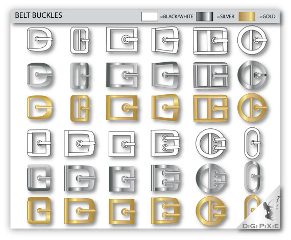 570x471 Belt Buckle Trim Sketches 20 Illustrator Vector Templates Cobalt