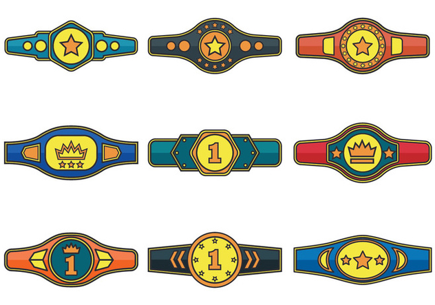632x443 Championship Belt Vector Icons Free Vector Download 422903 Cannypic