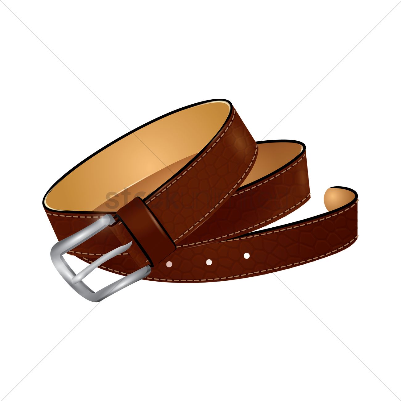 1300x1300 Leather Belt Vector Image