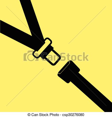 450x470 Seat Belt Vector On Yellow.