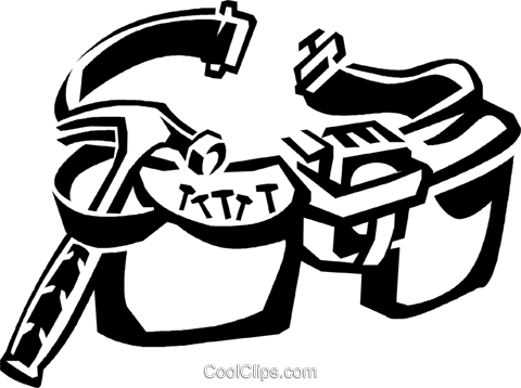 480x358 Tool Belt Royalty Free Vector Clip Art Illustration Vc038932