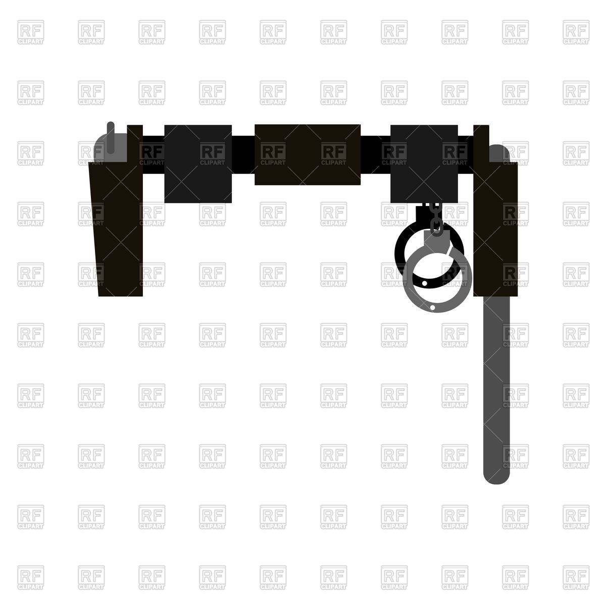 1200x1200 Belt Of Policeman With Gun, Club And Handcuffs Vector Image